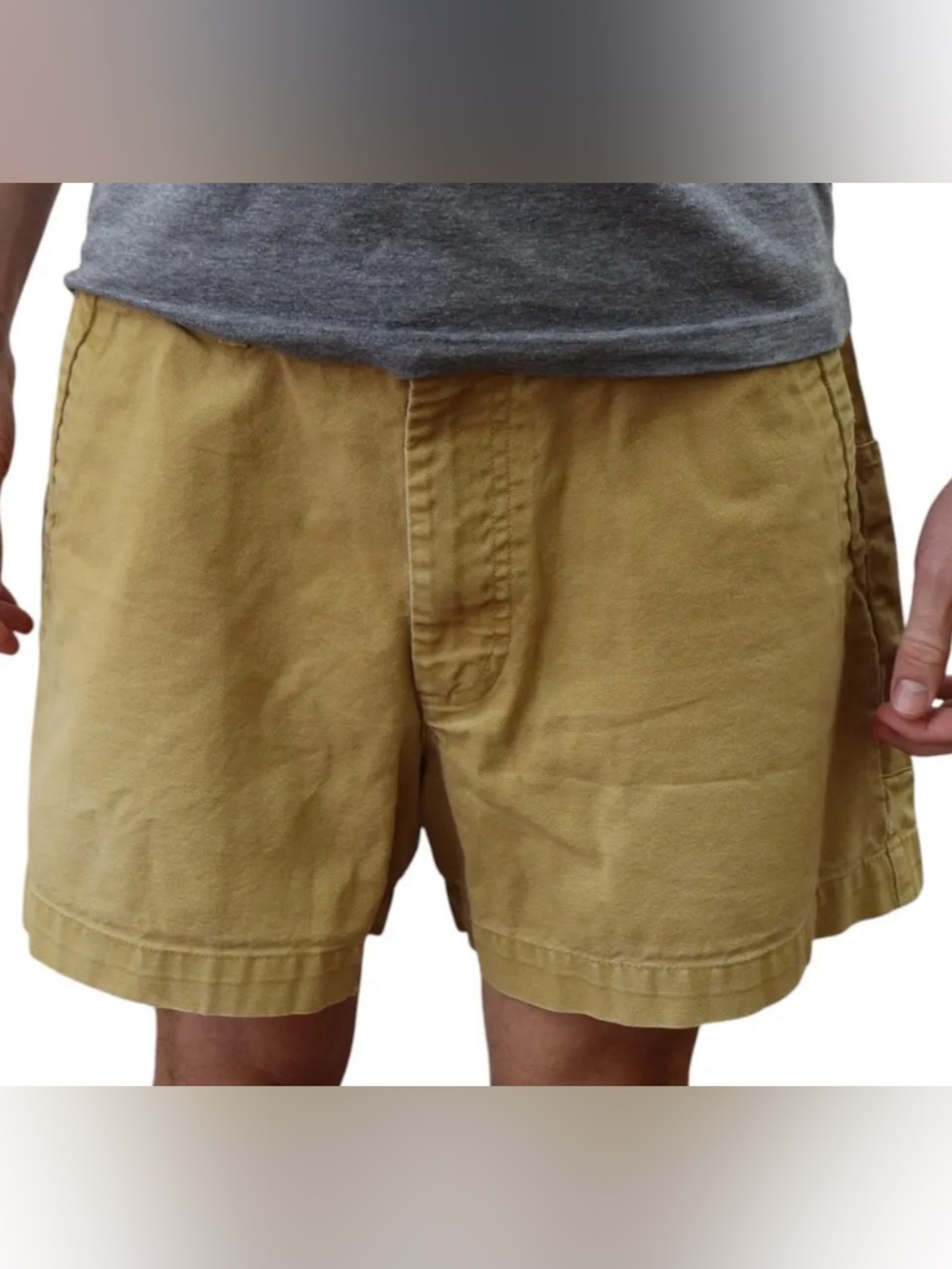 90's Men's Patagonia Organic
Cotton Khaki Hiking Shorts Size 38